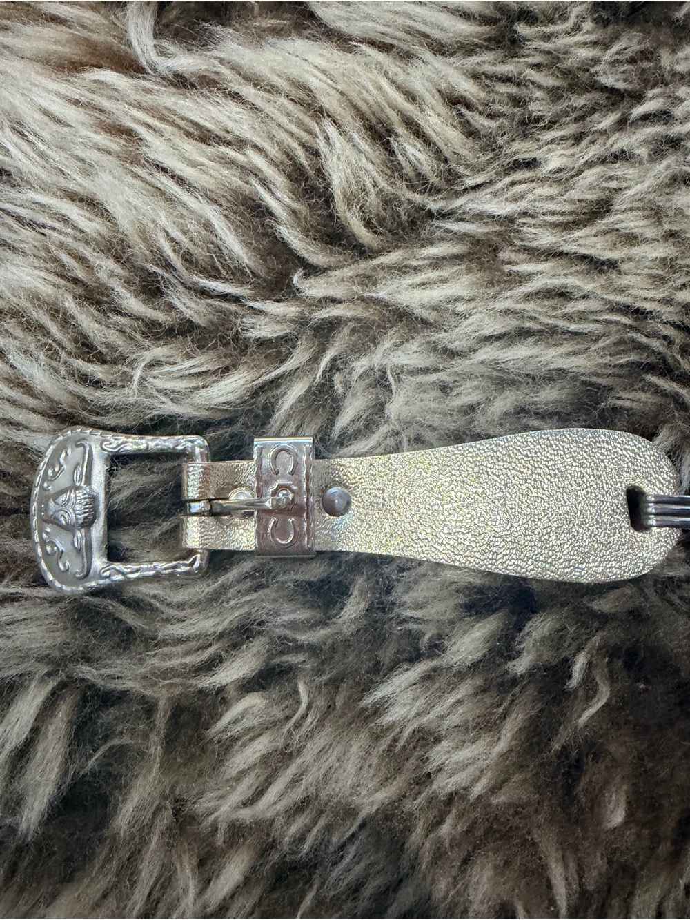 Vintage Silver and Gold Western-Style Belt M/L